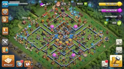 TH18 / XP236 (((SUPER-RARE))) / 3,200+ WAR STARS / EPIC GEAR / ALL TROOPS UNLOCKED / FIERY BUILDER TROOPS / IOS & ANDROID [64e]